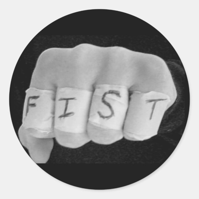Adesivo Redondo Vinheta FIST (Frente)