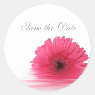 Adesivo Redondo Vinheta Floral Personalizada Daisy