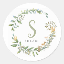 Adesivo Redondo Vinheta Florestal