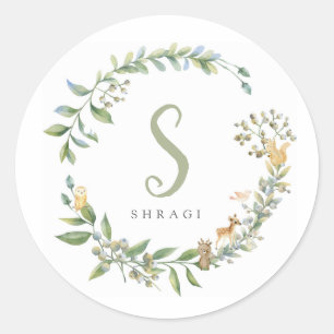 Adesivo Redondo Vinheta Florestal