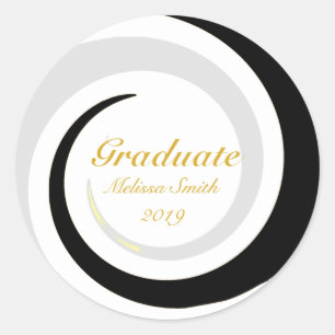 Adesivo Redondo Vinheta Formando de onda salva-vidas