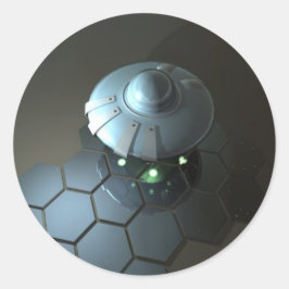 Adesivo Redondo Vinheta Funky Saucer 3