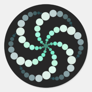 Adesivo Redondo Vinheta Geométrica Sagrada