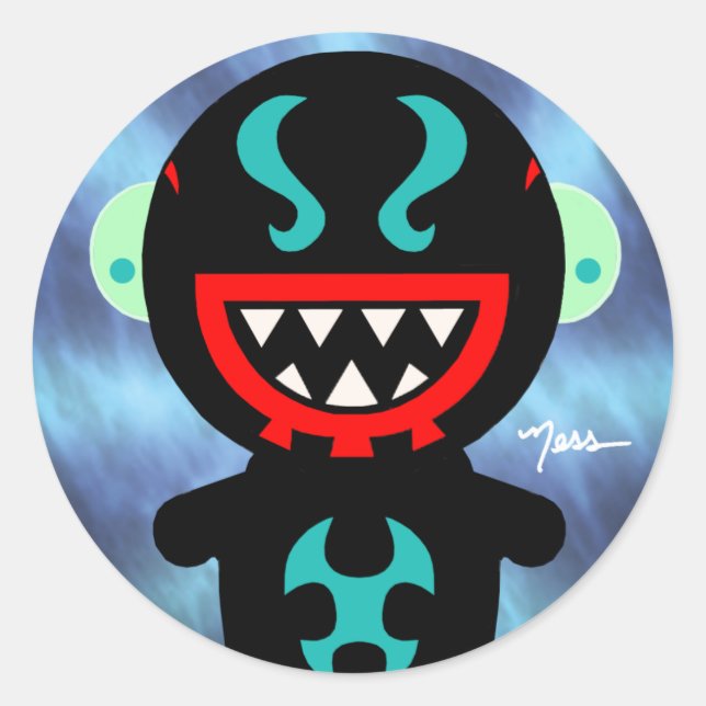 Adesivo Redondo Vinheta GLEEZBO (Frente)