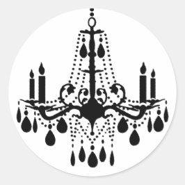 Adesivo Redondo Vinheta Grand Ballroom (branca)