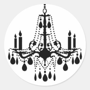 Adesivo Redondo Vinheta Grand Ballroom (branca)