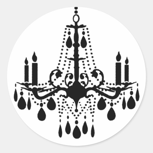 Adesivo Redondo Vinheta Grand Ballroom (branca) (Frente)