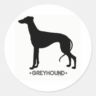Adesivo Redondo Vinheta Greyhound