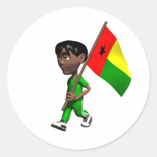 Adesivo Redondo Vinheta Guiné-Bissau