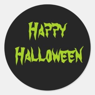 Adesivo Redondo Vinheta Halloween