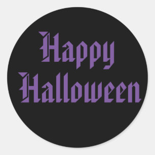 Adesivo Redondo Vinheta Halloween