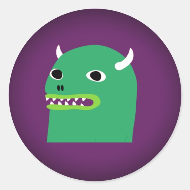 Adesivo Redondo Vinheta HipMonster (Frente)