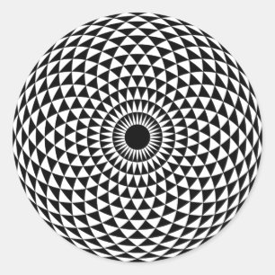 Adesivo Redondo Vinheta hipnótica