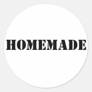 Adesivo Redondo Vinheta Homemade Stencil
