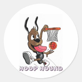 Adesivo Redondo Vinheta Hoop Hound