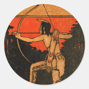 Adesivo Redondo Vinheta indiana