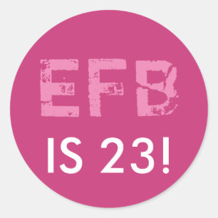 Adesivo Redondo Vinheta inicial redonda de aniversário