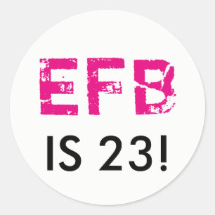 Adesivo Redondo Vinheta inicial redonda de aniversário