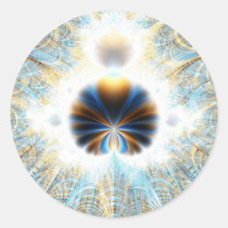 Adesivo Redondo Vinheta Interior da Catedral