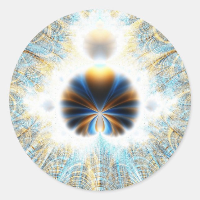 Adesivo Redondo Vinheta Interior da Catedral (Frente)