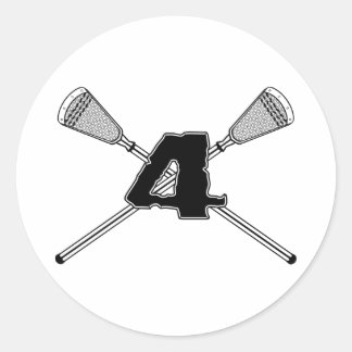 Adesivo Redondo Vinheta Lacrosse Número 04
