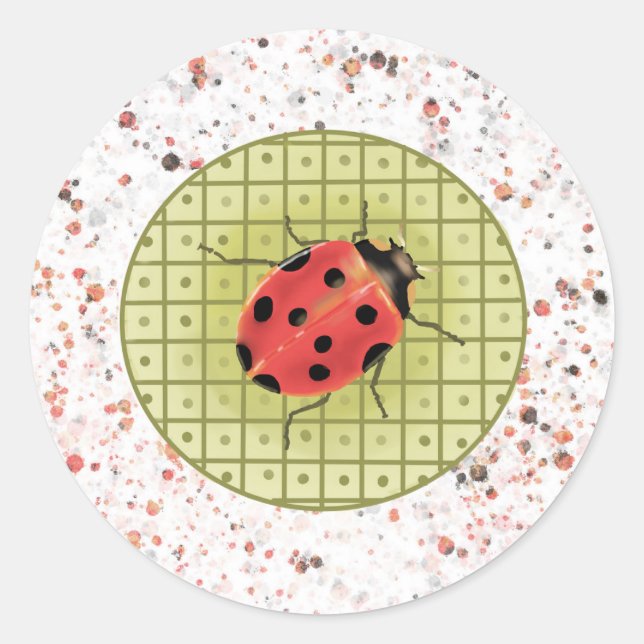 Adesivo Redondo Vinheta Lady Luck (Frente)