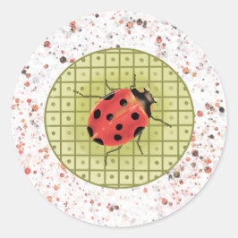 Adesivo Redondo Vinheta Lady Luck