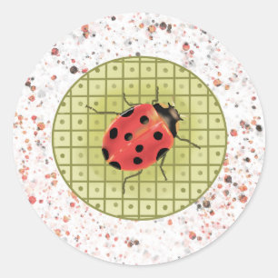 Adesivo Redondo Vinheta Lady Luck