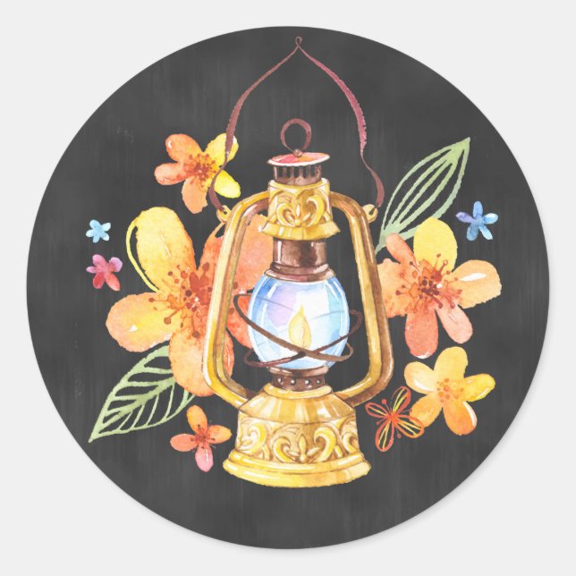 Adesivo Redondo Vinheta Lanterna do Quadro (Frente)