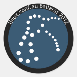 Adesivo Redondo Vinheta LCA2012 com texto