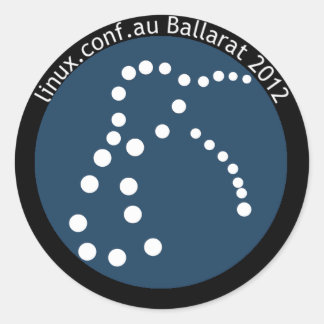 Adesivo Redondo Vinheta LCA2012 com texto