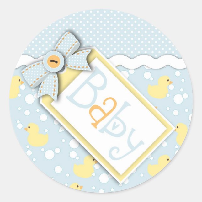 Adesivo Redondo Vinheta Lil' Ducker (Frente)