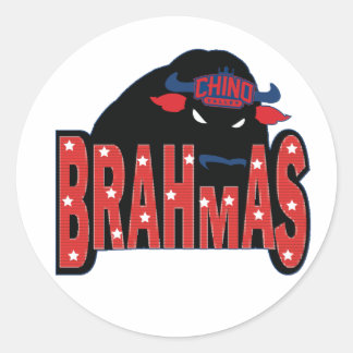 Adesivo Redondo Vinheta Limpa do Vale do Chino Brahmas