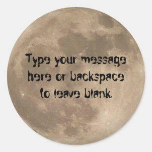 Adesivo Redondo Vinheta-Lua Cheia Vinhetas-Lua Completas Presentes