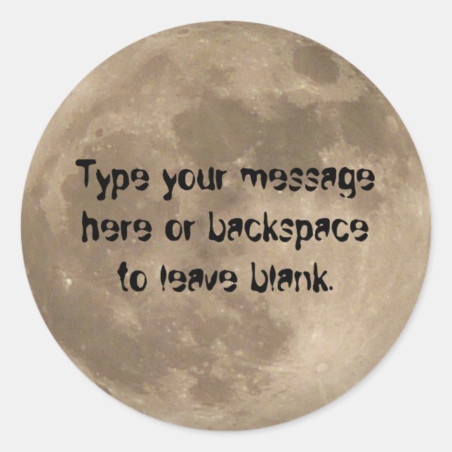 Adesivo Redondo Vinheta-Lua Cheia Vinhetas-Lua Completas Presentes (Frente)