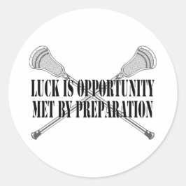 Adesivo Redondo Vinheta Luck Motivação Lacrosse