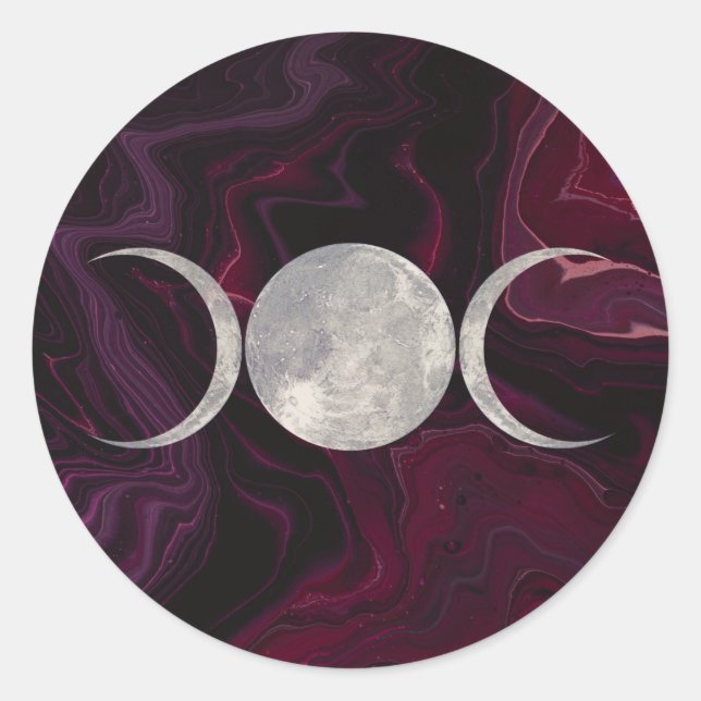 Adesivo Redondo Vinheta Magic Moon (Frente)