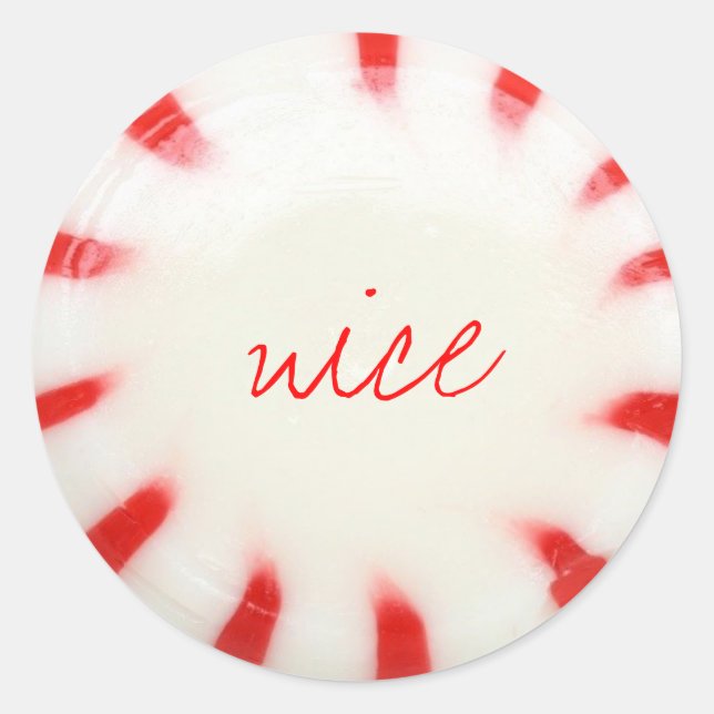 Adesivo Redondo vinheta malvada ou agradável de férias (Frente)