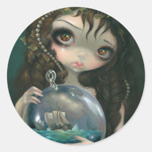 Adesivo Redondo Vinheta "Microcosmo: paisagem"