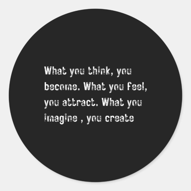 Adesivo Redondo Vinheta Mindset (Frente)