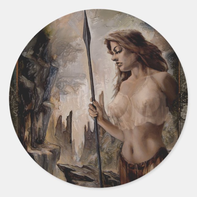 Adesivo Redondo Vinheta "Na sua Guarda" (Frente)