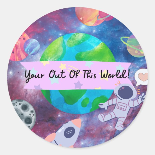 Adesivo Redondo Vinheta Namorados (Frente)