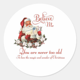 Adesivo Redondo Vinheta Natal