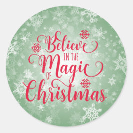 Adesivo Redondo Vinheta Natal