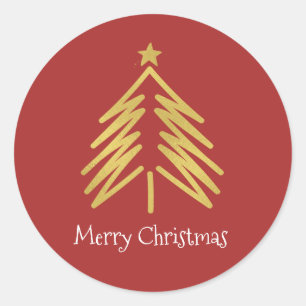 Adesivo Redondo Vinheta Natal de Natal