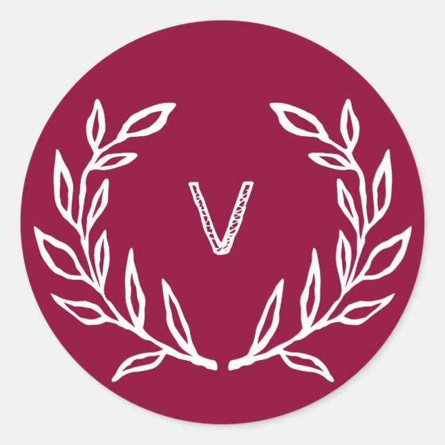 Adesivo Redondo Vinheta Natal de Natal Feriado em Magenta (Frente)