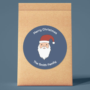 Adesivo Redondo Vinheta Natal do Papai Noel