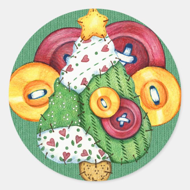 Adesivo Redondo Vinheta Natal - SRF (Frente)