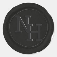 Vinheta Negra Cinza Negra-Escura Monograma