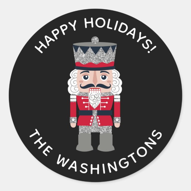 Adesivo Redondo Vinheta Nutcracker (Frente)